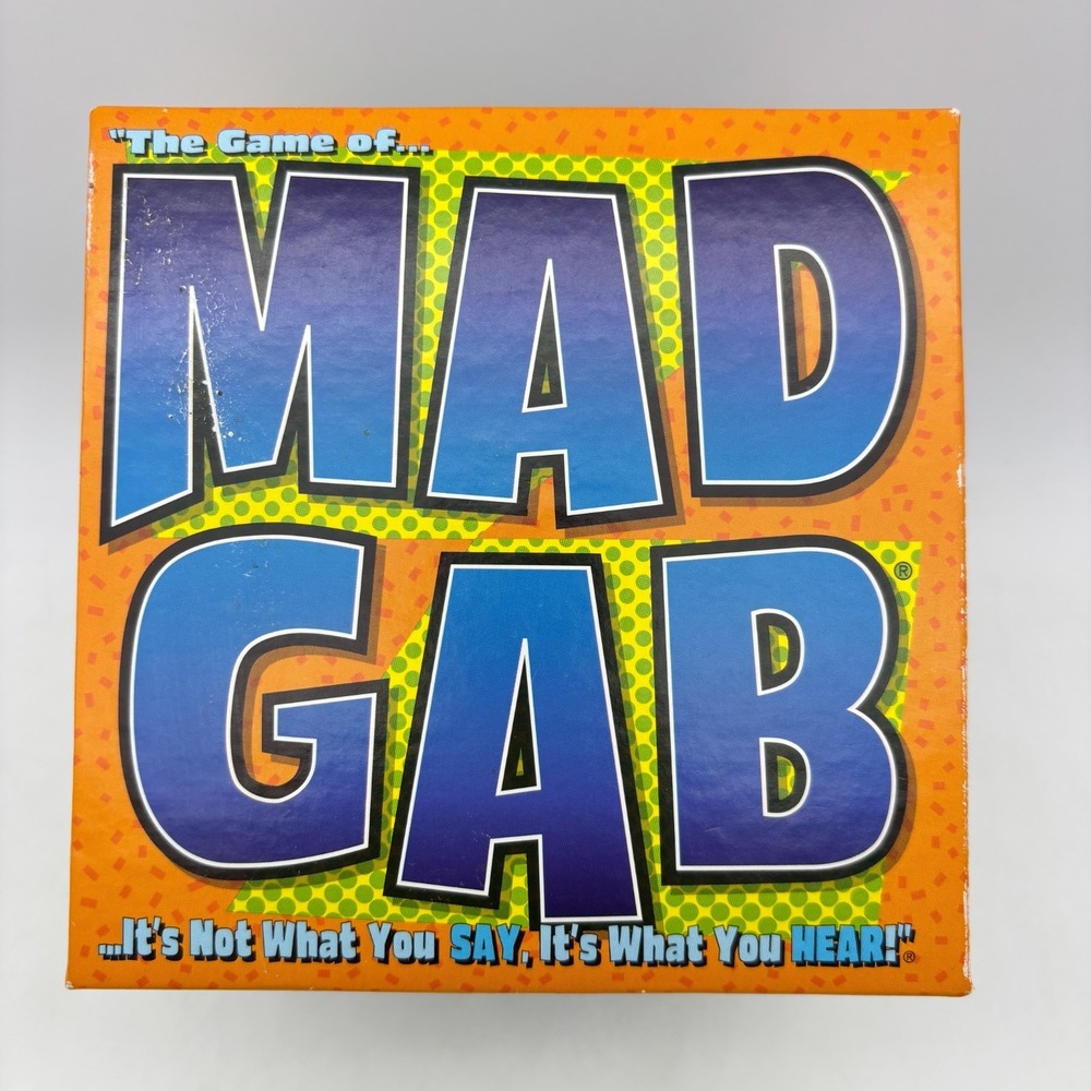 VINTAGE Mad Gab Game COMPLETE Patch Products 1995 Party Game Words Humor